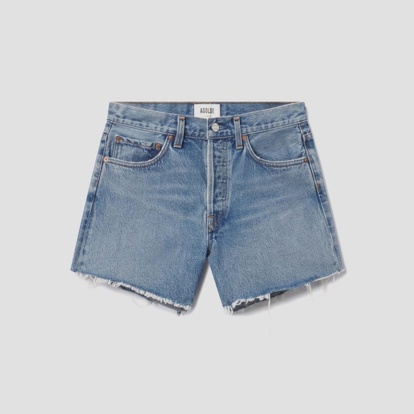 Agolde Parker Long  Jean Shorts Size 25 - Picture 4 of 8